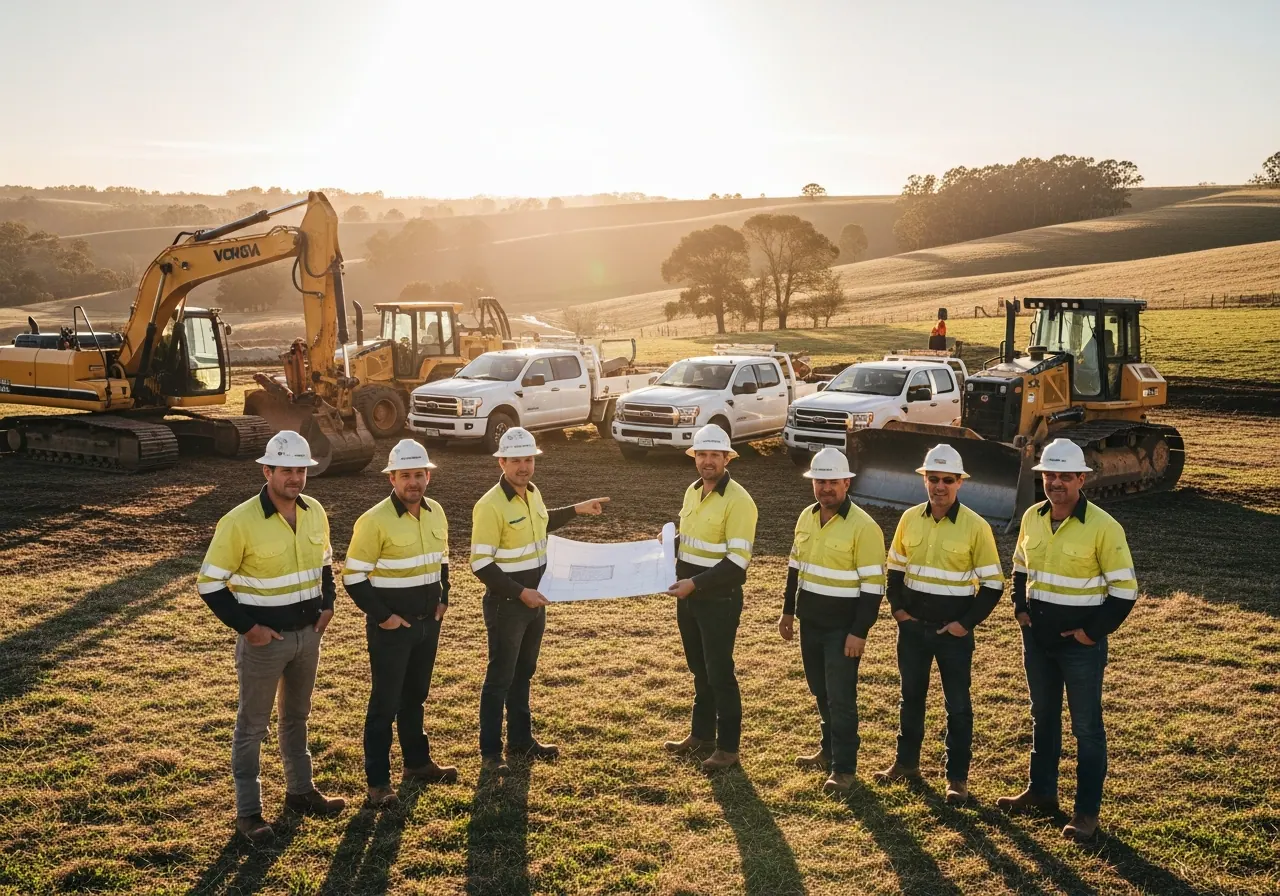 Experienced P1 land management crew with heavy equipment