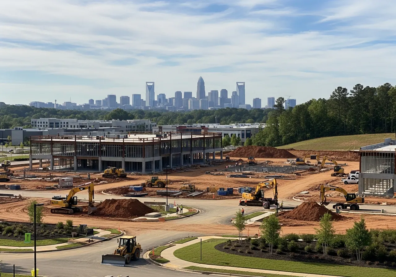 Large-acreage property development in the Charlotte NC region
